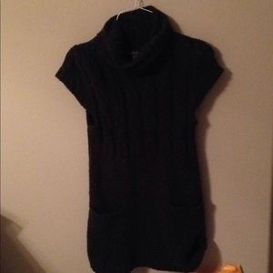 Forever  XXI Acrylic Short-sleeve Sweater Dress